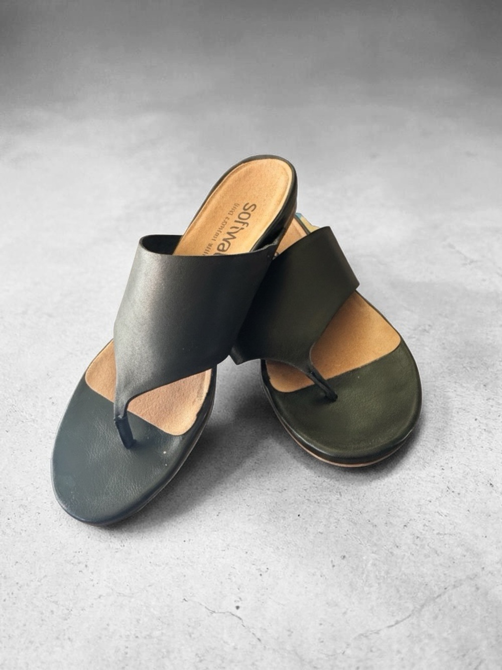 SoftWalk Women's Black Sandals 9M
